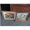Image 1 : Billiards Scene Holographic Art Piece, Neighborhood Scene Art Piece (2 Small)