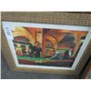 Image 2 : Billiards Scene Holographic Art Piece, Neighborhood Scene Art Piece (2 Small)