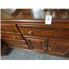 Image 2 : Wynwood Mahogany Patterned Highboy, Wardrobe, Dresser/Mirror Set