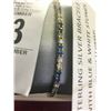Image 2 : Sterling Silver Bracelet w/Blue & White Stones 11g