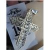 Image 2 : Sterling Silver Black Onyx Cross