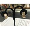 Image 2 : 14K YG Diamond Earrings w/74 Baguette Diamonds 10.1g (Appraised Value $5,650.00)