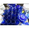 Image 2 : Cobalt Glass, Crystal Ice Bucket, Cobalt Glassware