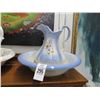 Image 1 : Painted Floral Motif Pitcher & Wash Bowl