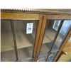 Image 2 : Carved Tiger Oak 2 Door Curio