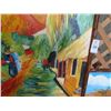 Image 2 : 2-Framed Artist Signed "Quaint Village" Oil On Canvas - 2 X $