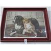 Image 1 : Framed "Companions" Print - 33" x 25"