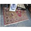 Image 1 : Red Floral 8' x 10' Area Rug
