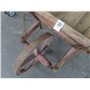 Image 2 : Vintage Wooden Wheelbarrow