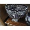 Image 2 : 3-Purple Crystal Cut to Clear Bowls & Jar - 3 X $