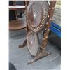 Image 2 : Mahogany Round 3 (Damaged) And 5 Shelf Stand