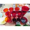 Image 2 : Green/Red Glass Set