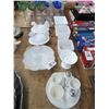 Image 1 : Lot of Asst. Milk Glass Décor