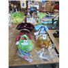 Image 1 : 10-Glass Artglass Basket or Vase - 10 X $