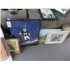 Image 2 : Lot of Asst. Oil On Canvas & Prints (18)