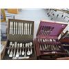 Image 2 : 6-Gold or Silverplate Flatware Set w/Box - 6 X $