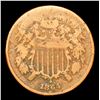 Image 2 : 1864 Large Motto Two Cent Piece 2c Grades f+