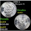 Image 1 : 1881-s Morgan Dollar $1 Grades Select+ Unc