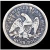 Image 3 : 1853 arrow & rays Seated Liberty Quarter 25c Grades vf+