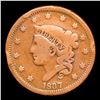 Image 2 : 1837 Head of 1838 Coronet Head Large Cent 1c Grades vf, very fine