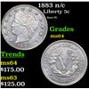Image 1 : 1883 n/c Liberty Nickel 5c Grades Choice Unc