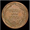 Image 3 : 1863 Union For Ever Civil War Token 1c Grades AU, Almost Unc