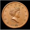 Image 2 : 1863 Not One Cent Civil War Token FR-43/388a 1c Grades Choice Unc BN