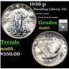 Image 1 : 1926-p Standing Liberty Quarter 25c Graded ms65 By SEGS