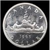 Image 3 : 1965 Small Beads, Pointed 5 Canadian Dollar $1 Grades Choice Unc