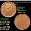Image 1 : (1863) McClellan Civil War Token FR-140/394a 1c Grades Choice Unc BN