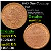 Image 1 : 1863 One Country Civil War Token 1c Grades Select Unc BN