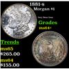 Image 1 : 1881-s Morgan Dollar $1 Grades Choice+ Unc