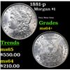 Image 1 : 1881-p Morgan Dollar $1 Grades Choice+ Unc