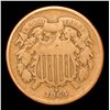 Image 2 : 1864 Large Motto Two Cent Piece 2c Grades vf+