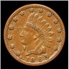 Image 2 : 1863 Crossed Cannons Civil War Token 1c Grades Select Unc BN