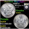 Image 1 : ***Auction Highlight*** 1886-o Morgan Dollar $1 Graded Select+ Unc By USCG (fc)
