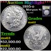 Image 1 : ***Auction Highlight*** 1895-o Morgan Dollar $1 Graded Select Unc By USCG (fc)
