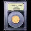 Image 4 : ***Auction Highlight*** 1894-o Gold Liberty Half Eagle $5 Graded Select Unc By USCG (fc)