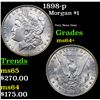 Image 1 : 1898-p Morgan Dollar $1 Grades Choice+ Unc