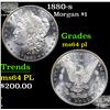 Image 1 : 1880-s Morgan Dollar $1 Grades Choice Unc PL