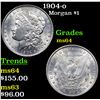 Image 1 : 1904-o Morgan Dollar $1 Grades Choice Unc