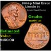 Image 1 : 1964-p Lincoln Cent Mint Error 1c Grades Choice Unc BN