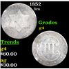 Image 1 : 1852 Three Cent Silver 3cs Grades g, good