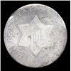 Image 2 : 1852 Three Cent Silver 3cs Grades g, good