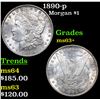 Image 1 : 1890-p Morgan Dollar $1 Grades Select+ Unc
