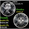 Image 1 : 1964 Canadian Dollar $1 Grades Choice Unc PL