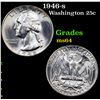 Image 1 : 1946-s Washington Quarter 25c Grades Choice Unc