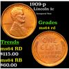 Image 1 : 1909-p Lincoln Cent 1c Grades Choice Unc RD