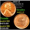 Image 1 : 1927-d Lincoln Cent 1c Grades Choice Unc RD