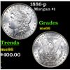 Image 1 : 1886-p Morgan Dollar $1 Grades GEM+ Unc